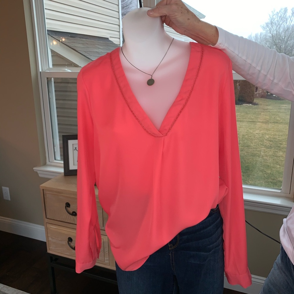 {Rose‎ and Olive} Bright Pink Top